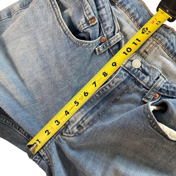 Levis Mens W34 L32 Blue Straight-Leg Denim Jeans 99% Cotton & 1% Elastane - Picture 9 of 10